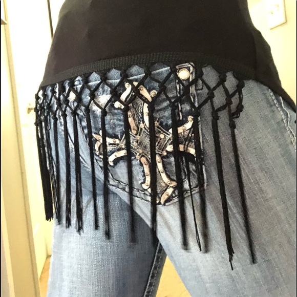 Harley Davidson RARE NWOT rhinestone BLING scull feathers wings design! SEXY!! - Picture 13 of 17